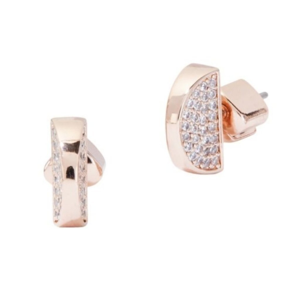 Kate Spade Sliced Scallops Pavé Stud Earrings